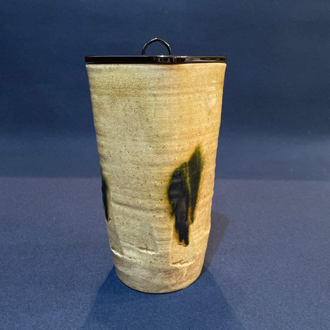 時代物「黄瀬戸」の『菱形 細水指』古箱付　水指　茶道具　細水指