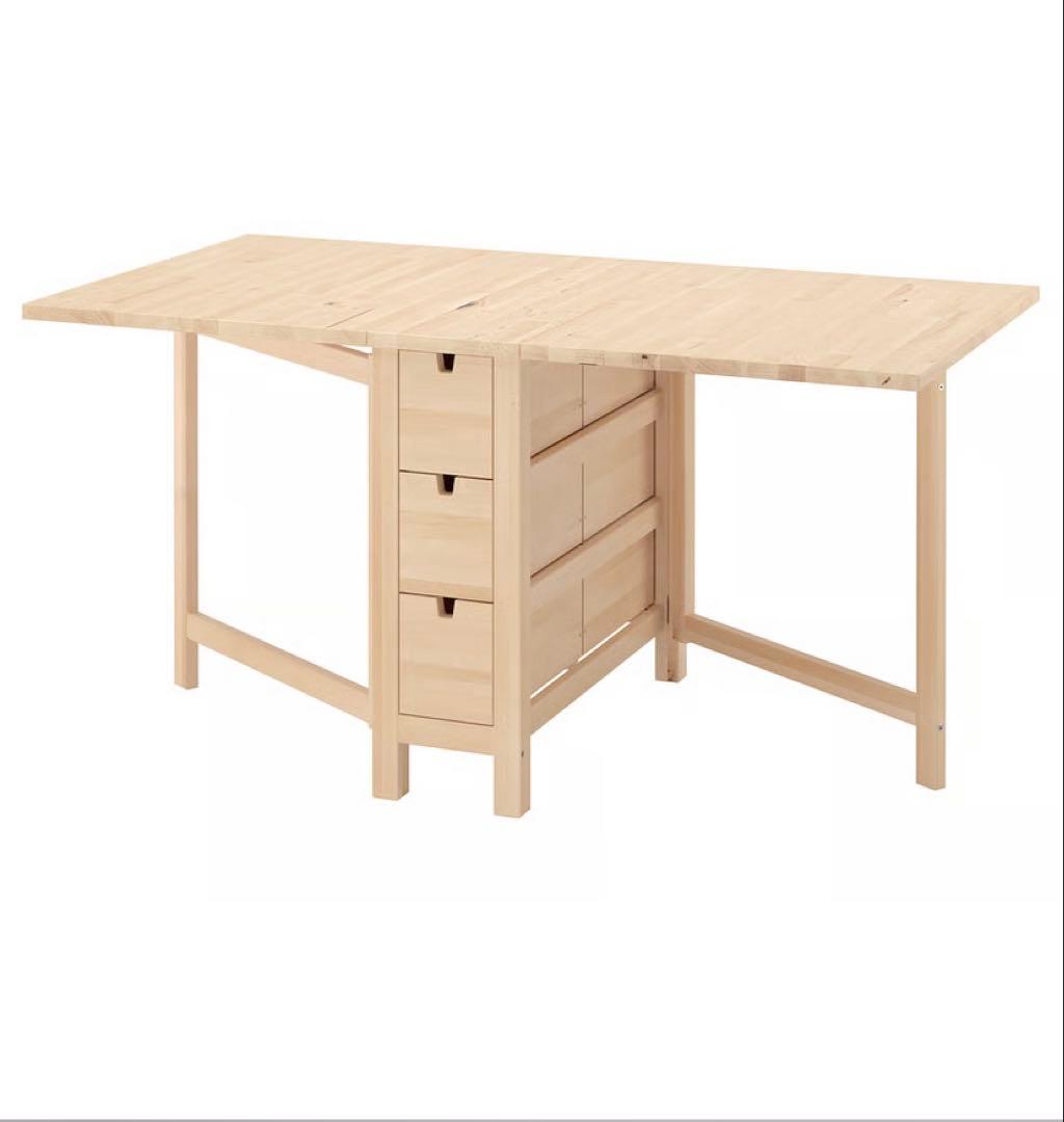 8SAM55 NORDEN ノールデン ゲートレッグテーブル バーチ