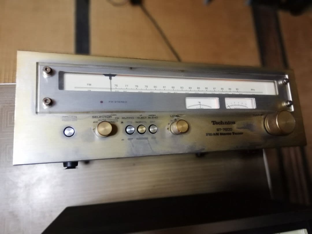希少　レトロ　年代物　Technics　ST−7600 ステレオチューナー