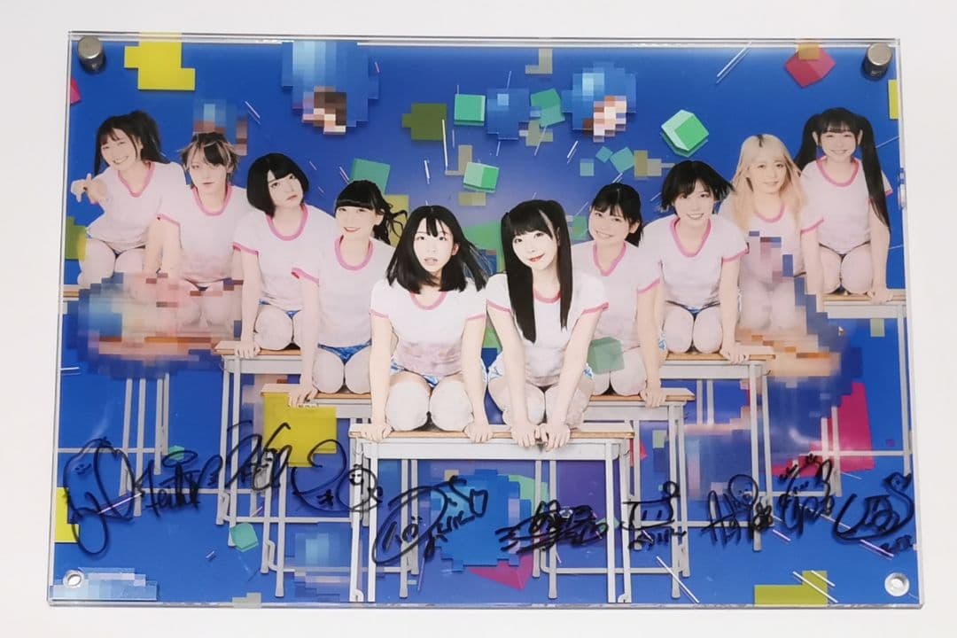 でんぱ組.inc メンバー直筆サイン入りアクリルパネル FD10周年記念グッズ