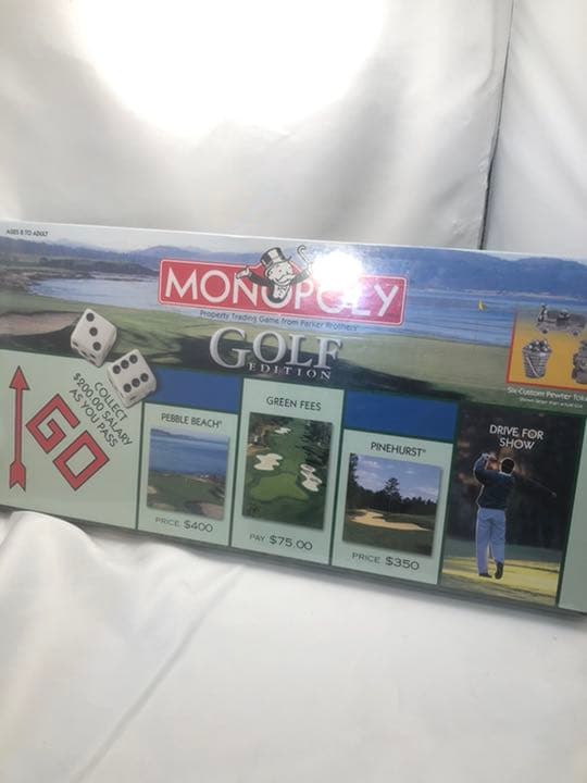 レア物　モノポリー　ゴルフ　Monopoly Golf 英語版