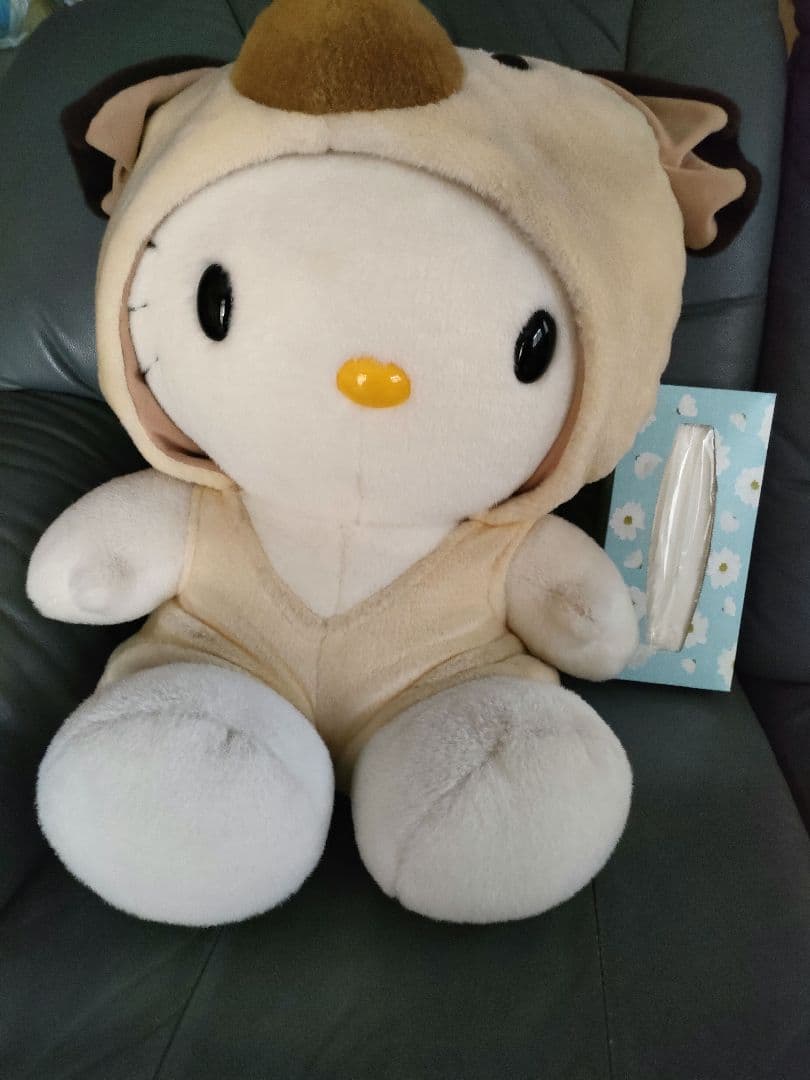 ハローキティレトロ 犬フード 着ぐるみ　ぬいぐるみ 特大サイズ