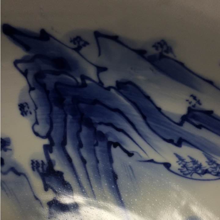 骨董   古伊万里  山水深鉢