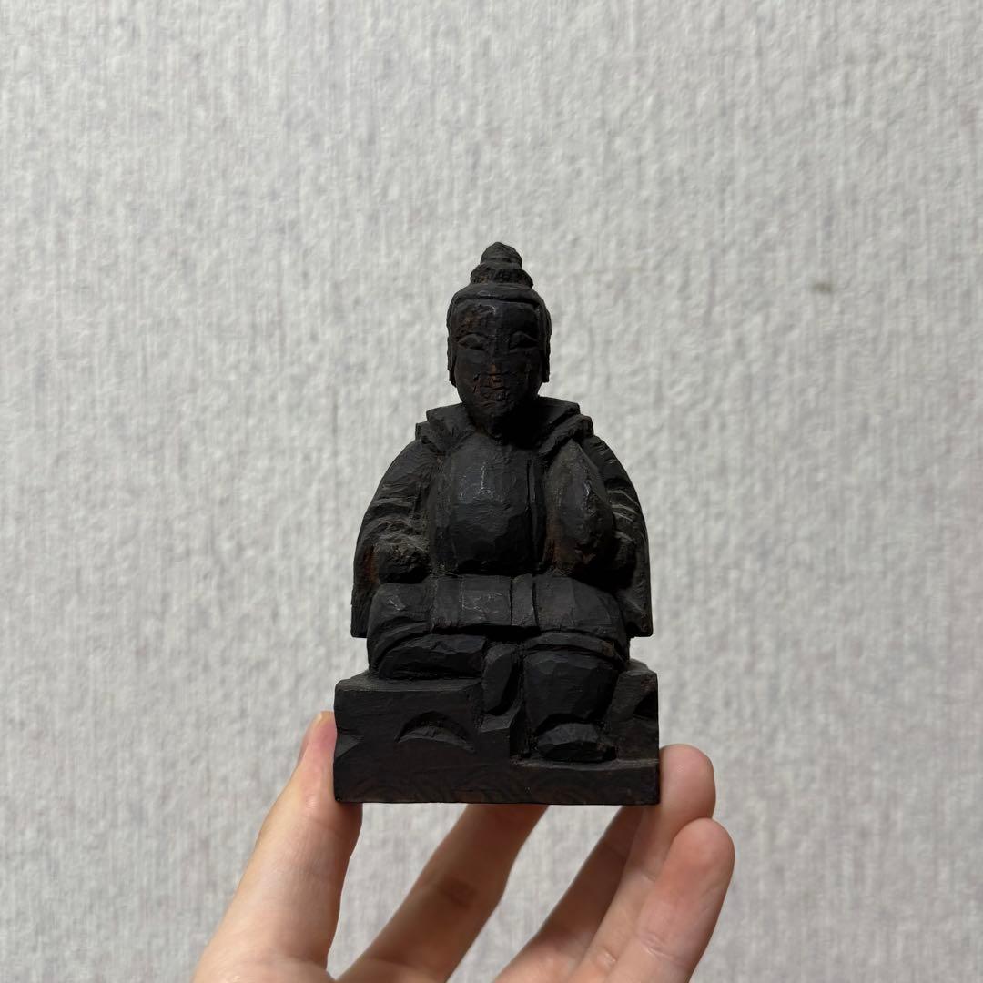 七福神 大黒天 恵比寿天 民衆仏 仏像 木彫 江戸時代 古美術 骨董 古民藝