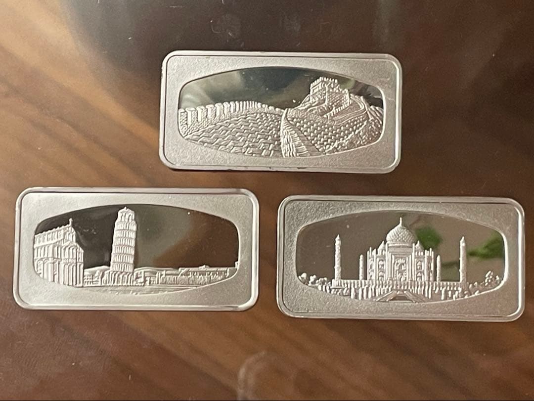 シンガポール航空　記念シルバー インゴット ＋1970年NZ記念