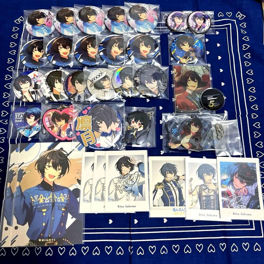 匿名追跡/朔間凛月 あんスタ 缶バッジ ぱしゃっつ 周年 アクリルスタンド