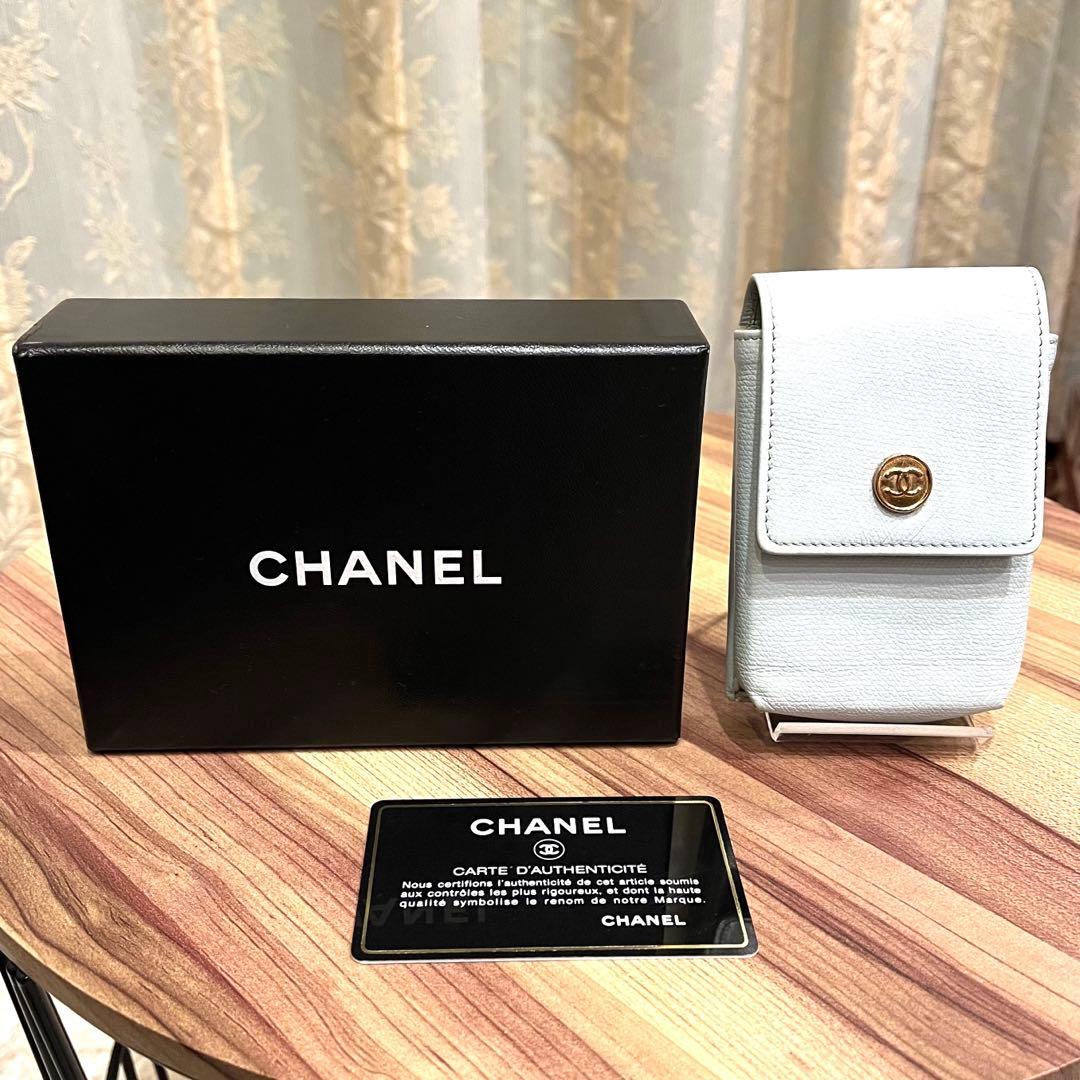 ✨正規品✨保証書付✨CHANEL シャネル シガレットケース 煙草ケース ブルー