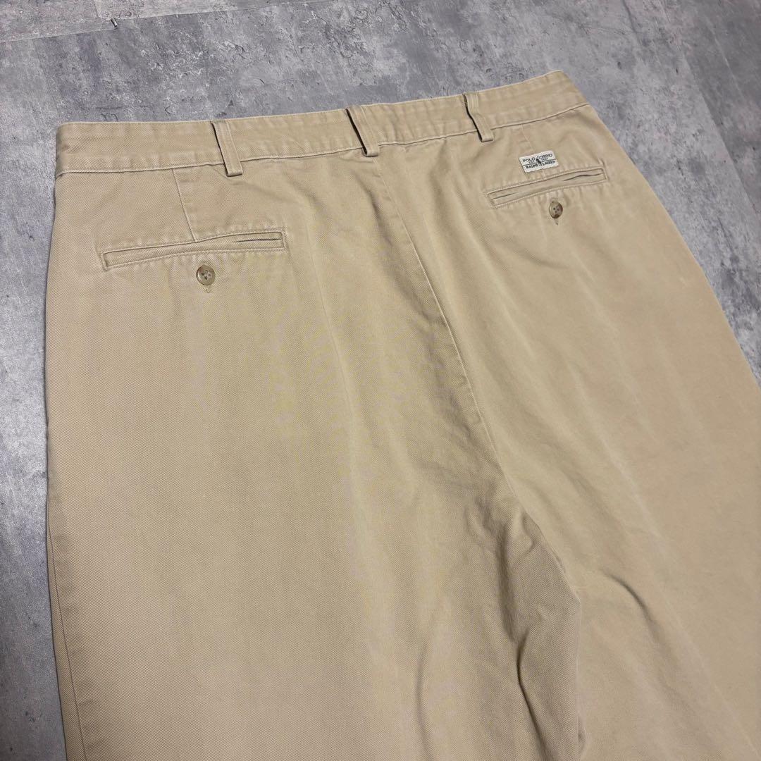 90s ポロラルフローレン　USA製 ポロチノ　チノパン　38×32