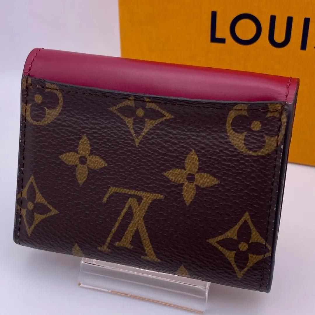 ルイヴィトン モノグラム ポルトフォイユ ゾエ フューシャ 三つ折り財布