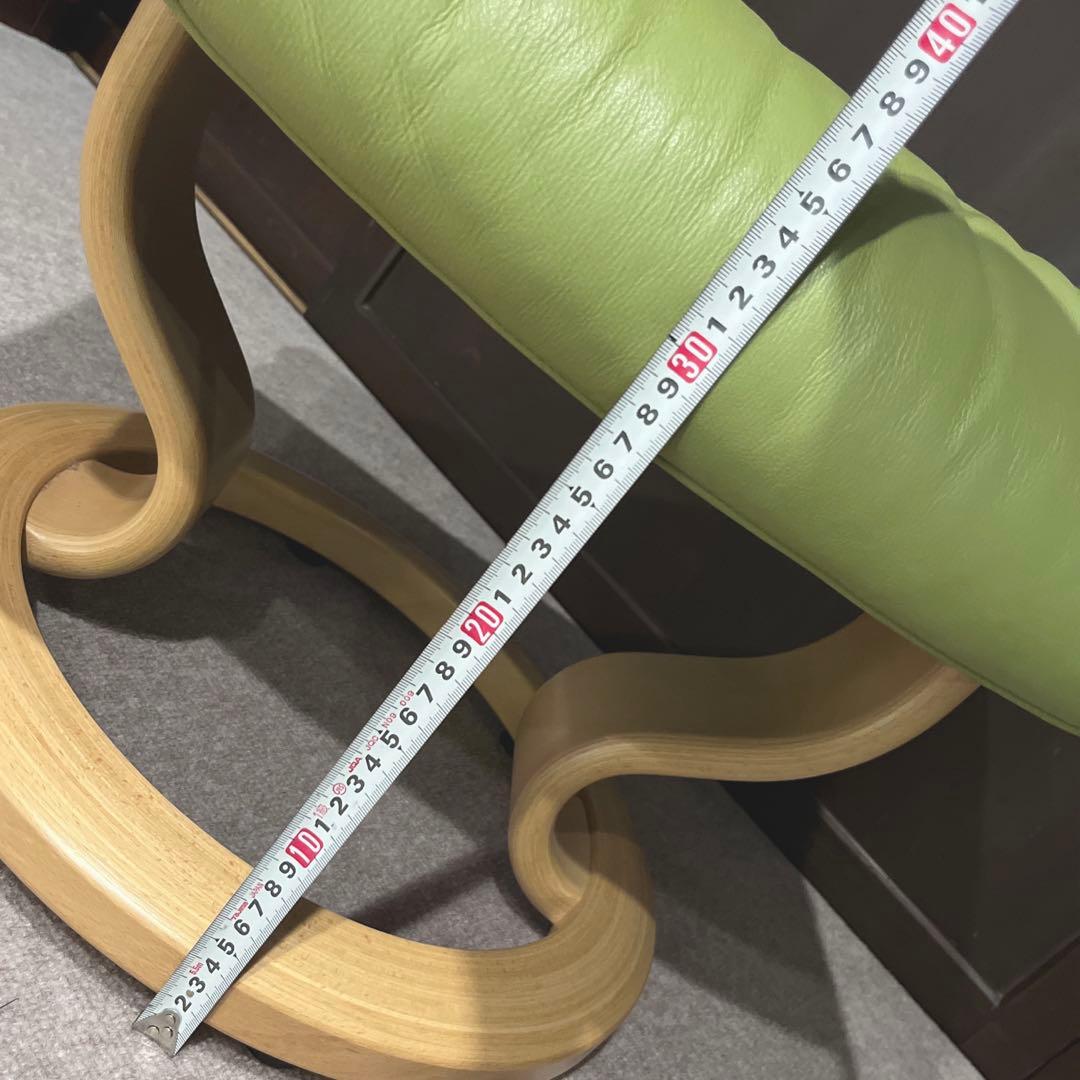 エコーネス リクライニングソファのオットマン グリーン★ チェア別出品セット販売