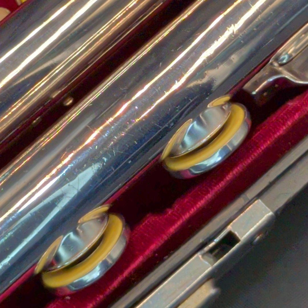 フルート　調整済　ヤマハ　YFL311（頭部管銀製Eメカ仕様銀メッキ仕上げ）