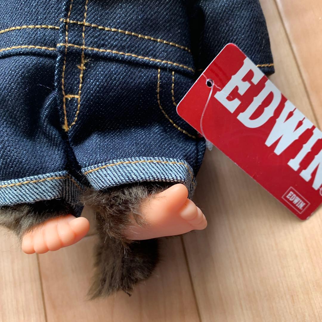限定　希少品モンチッチ EDWIN コラボ デニム オーバーオールMサイズ