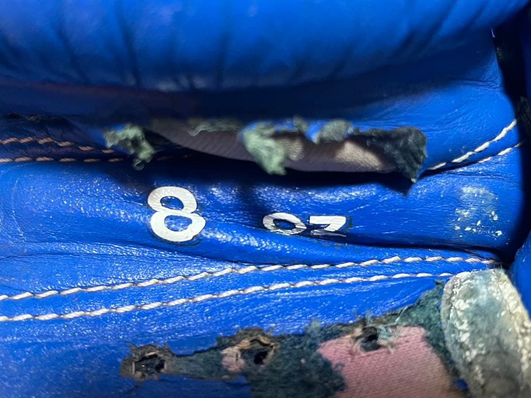 Winning ボクシンググローブ 青 ボクシング練習用8oz マジックテープ式