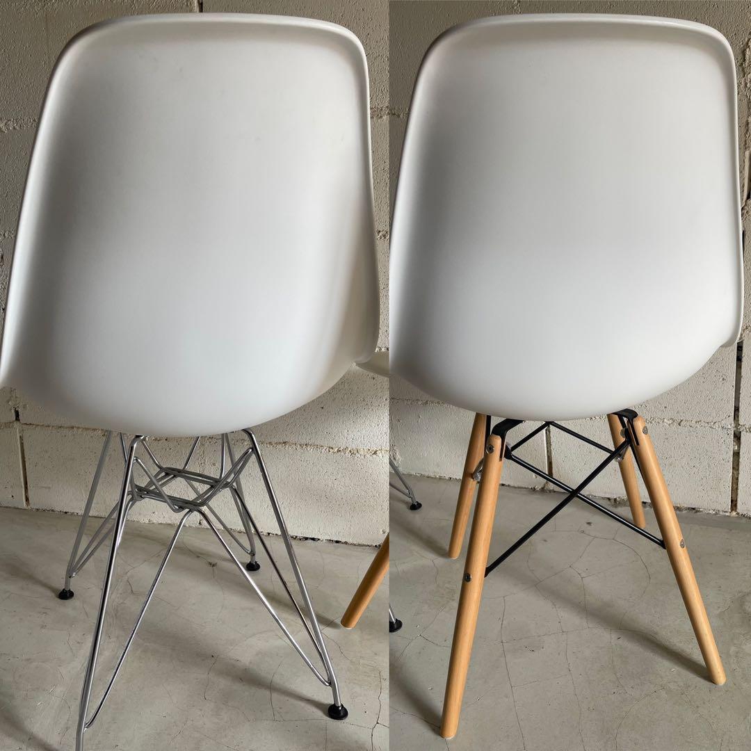 ラウンドテーブル　シェルチェア 3点セット　ミッドセンチュリー　カフェテーブル