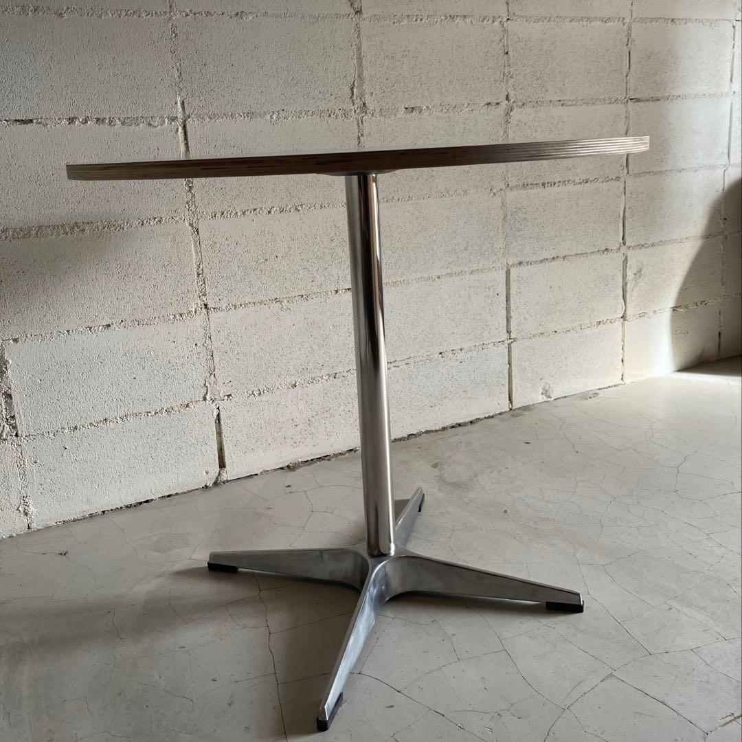 ラウンドテーブル　シェルチェア 3点セット　ミッドセンチュリー　カフェテーブル