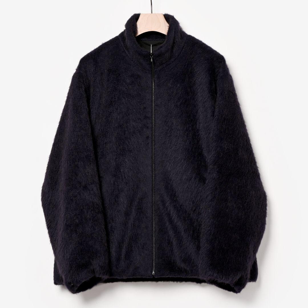 comoli 23AW キャメルシャギージャケット　ネイビー