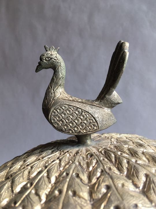 孔雀　タイ シルバー細工