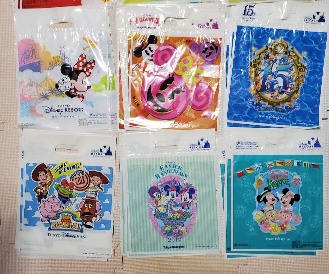 ディズニーリゾート 500枚以上 ショッパー レジ袋 おみやげ袋 ランド シー