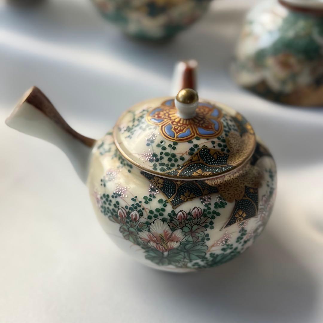 こちら専用です　　希少品　明治初期　骨董品　九谷焼　古九谷　九谷造　　煎茶々碗