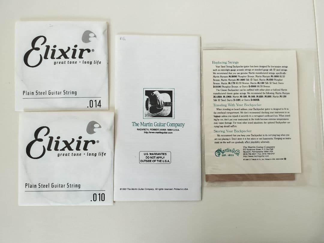 Martin　マーティン　バックパッカー　ギター