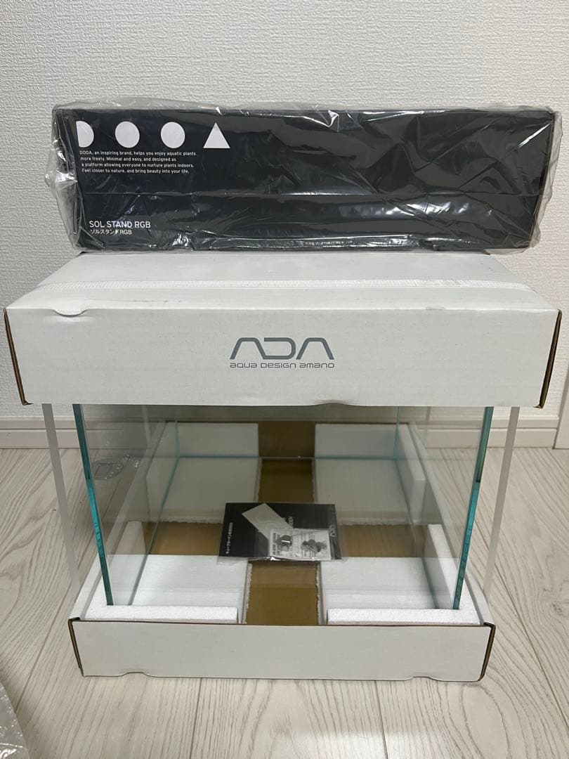 モトモト　ADA キューブガーデン30cm ソルスタンドRGB セット