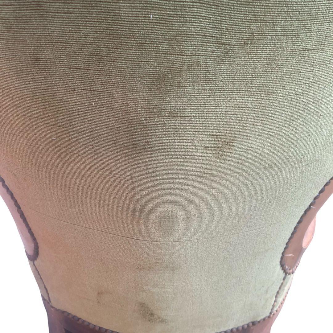 イタリア家具 チェア 一人掛け アンティーク調 猫脚 ベルベット 緑　洋風