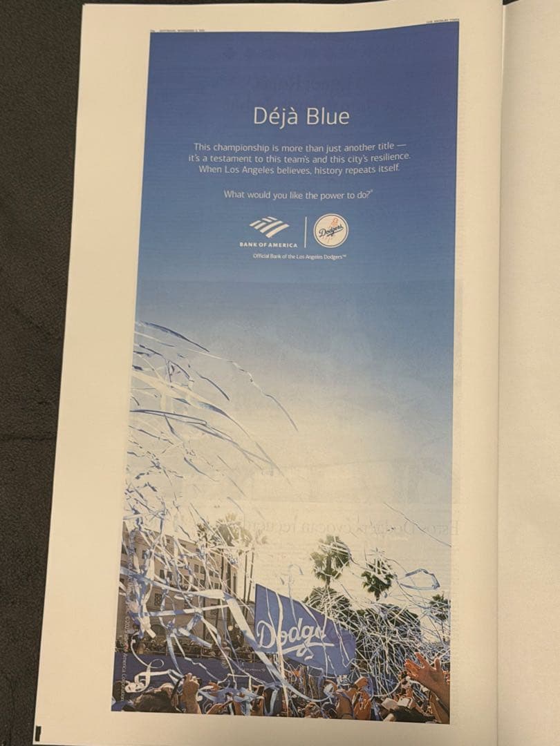 【ドジャース WS \"優勝特別記念版\"】　3部のみスペシャル価格　大谷翔平