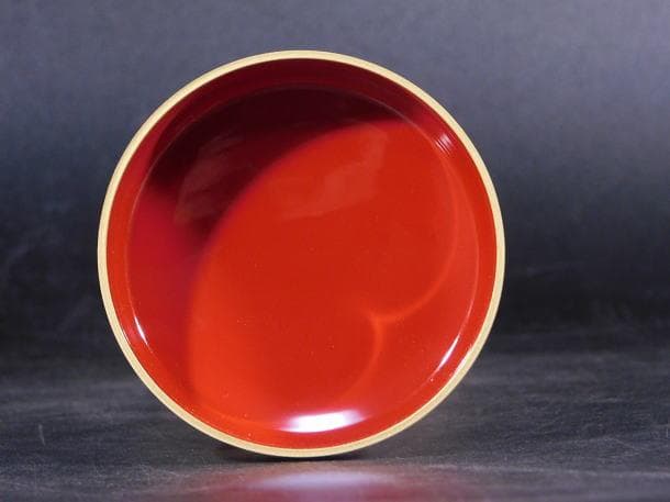 【茶道具　塗師　中村　宗尹　ぼんぼり中棗（共箱）／蒔絵　内朱】