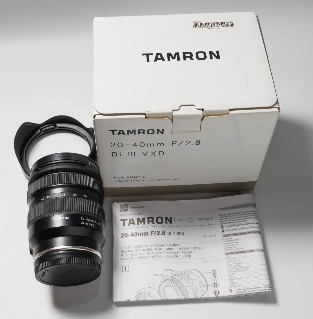 TAMRON 20-40mm F/2.8 Di III VXD★SONY E用