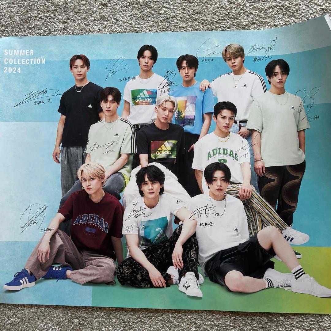 【非売品】JO1ポスター adidas 印字サイン入り大判ポスター