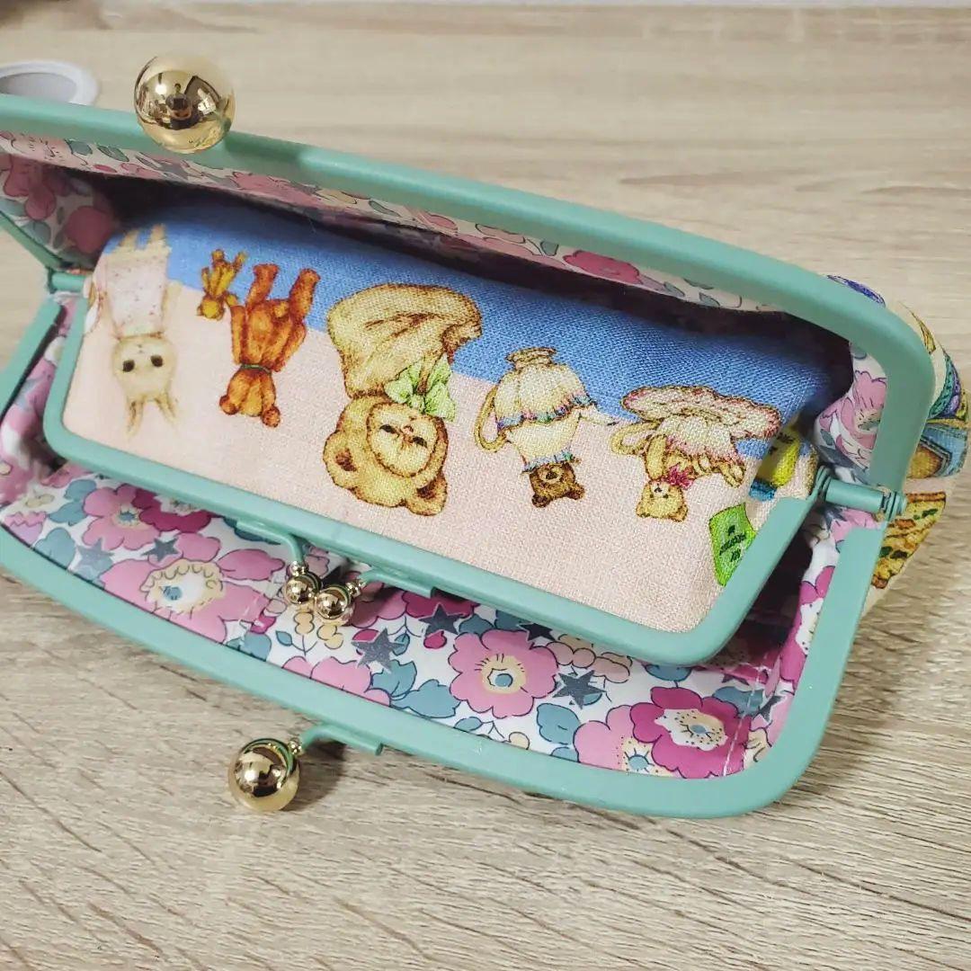 ハンドメイド 19cmがま口長財布 yukiemon アニバーサリー