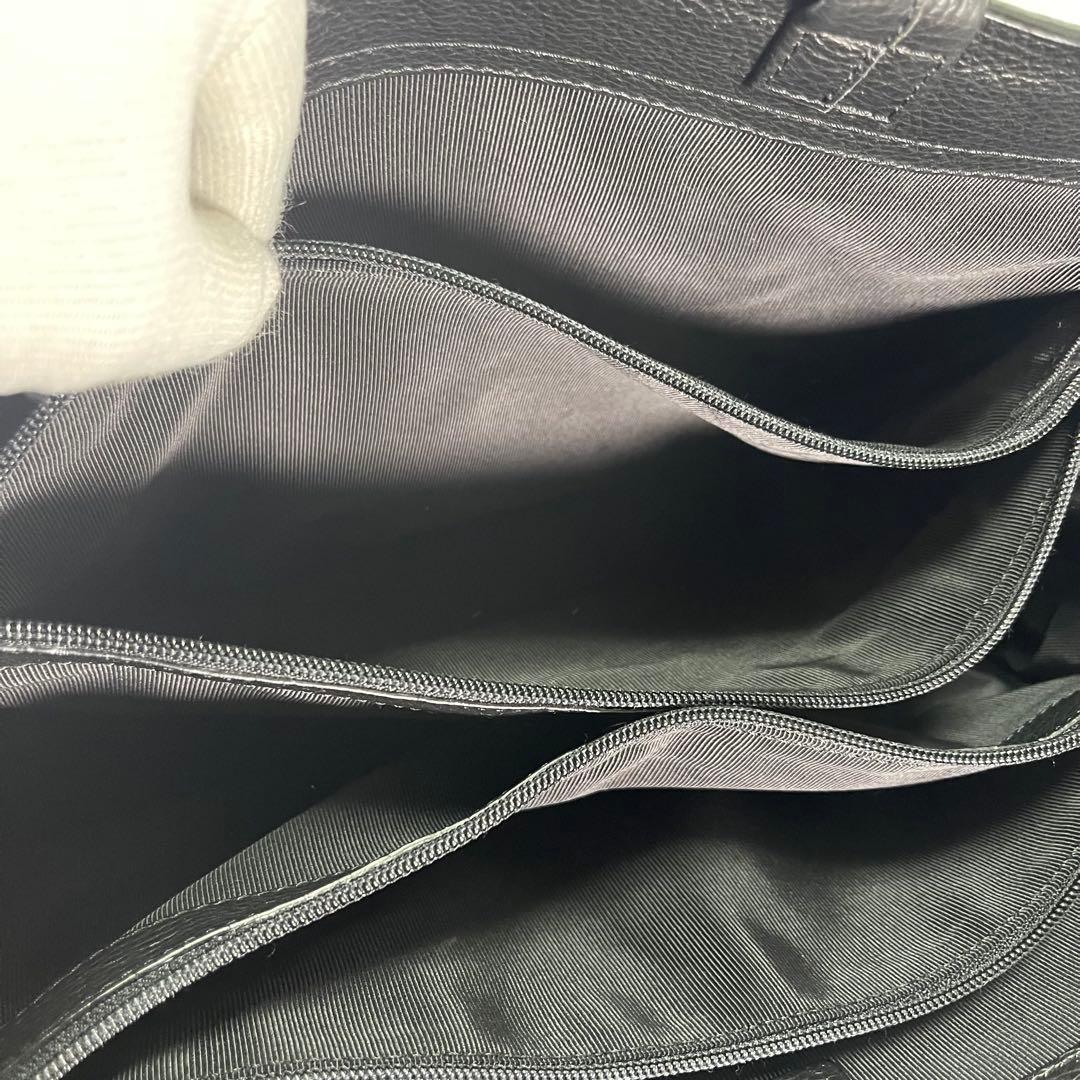 【超美品✨】BALLYバリーメンズビジネスバッグトートレザーBロゴ黒船型A4◯