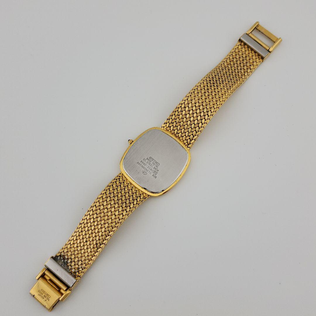 【稼働 新品電池】セイコー ドルチェ 8N40-5040 ゴールド文字盤