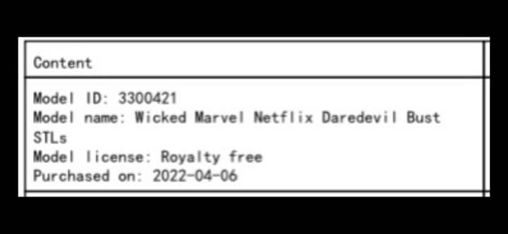 SF・ファンタジー・ホラー bust 3d printed Daredevil