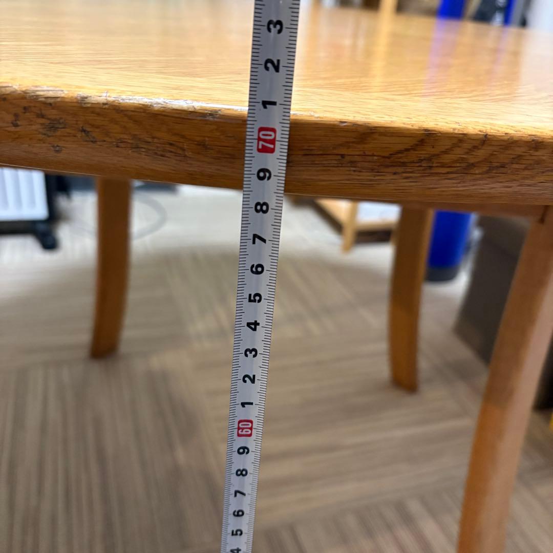 m*A様 天然木製 円形ダイニングテーブル 110×110×710 ラウンドテー