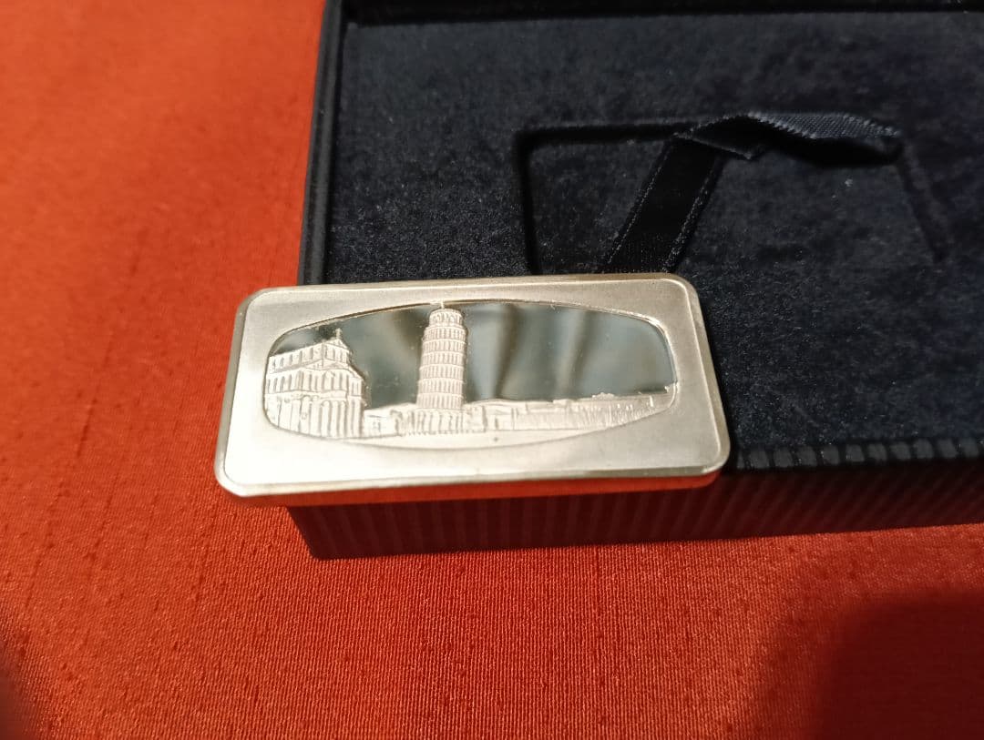 ☆激レア☆『世界の七不思議』SILVERインゴット・ピサの斜塔・品位：.800