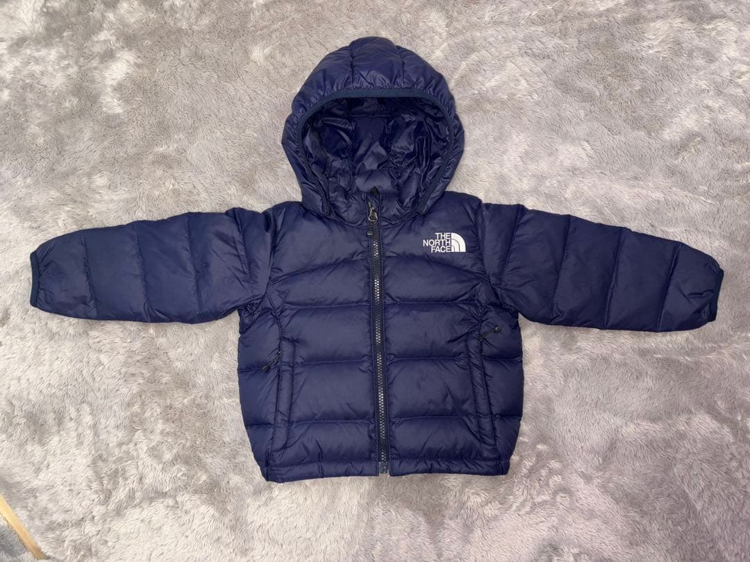 THE NORTH FACE フード付きダウンジャケット ネイビー