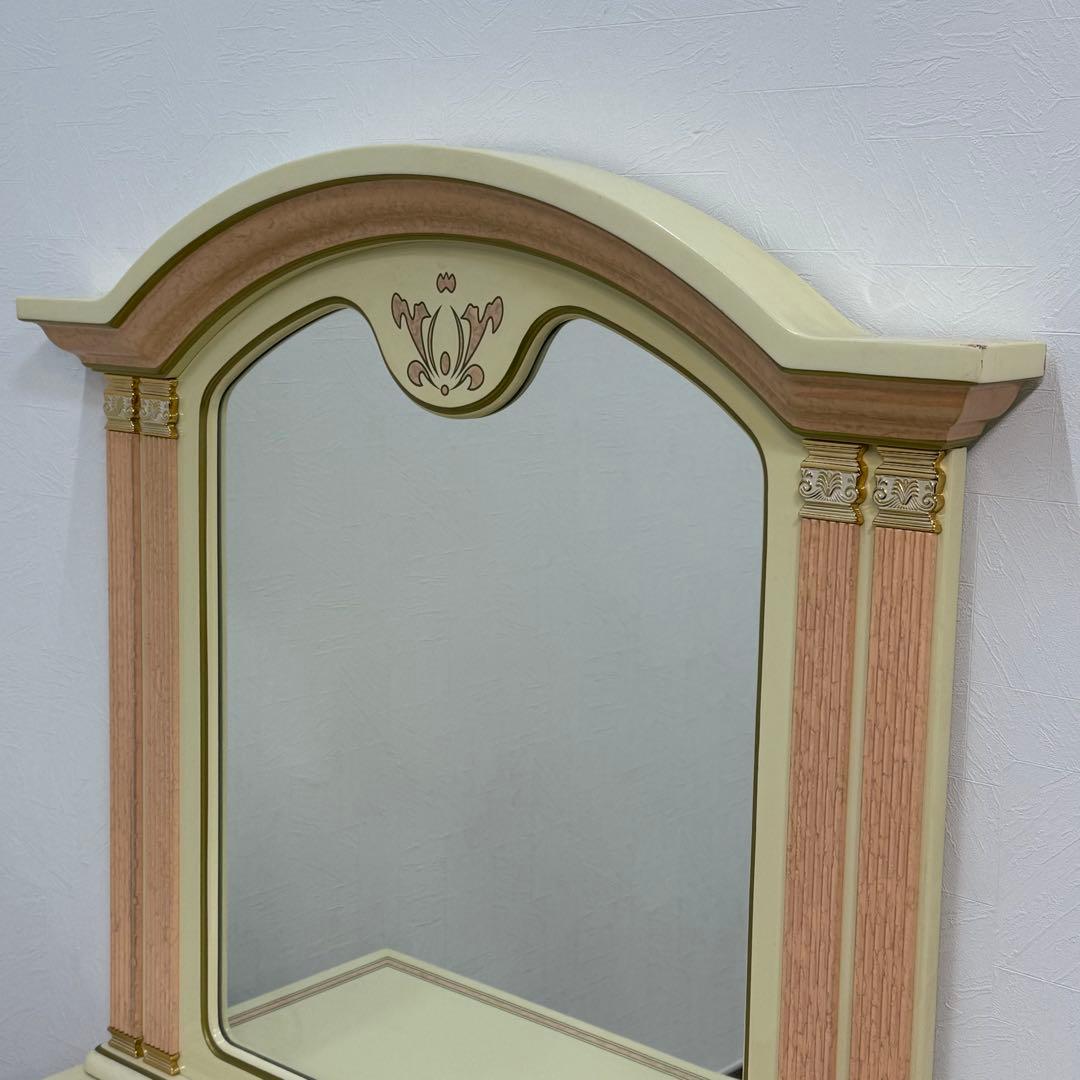 H112K68a イタリア製 ドレッサー チェアセット ロココ調