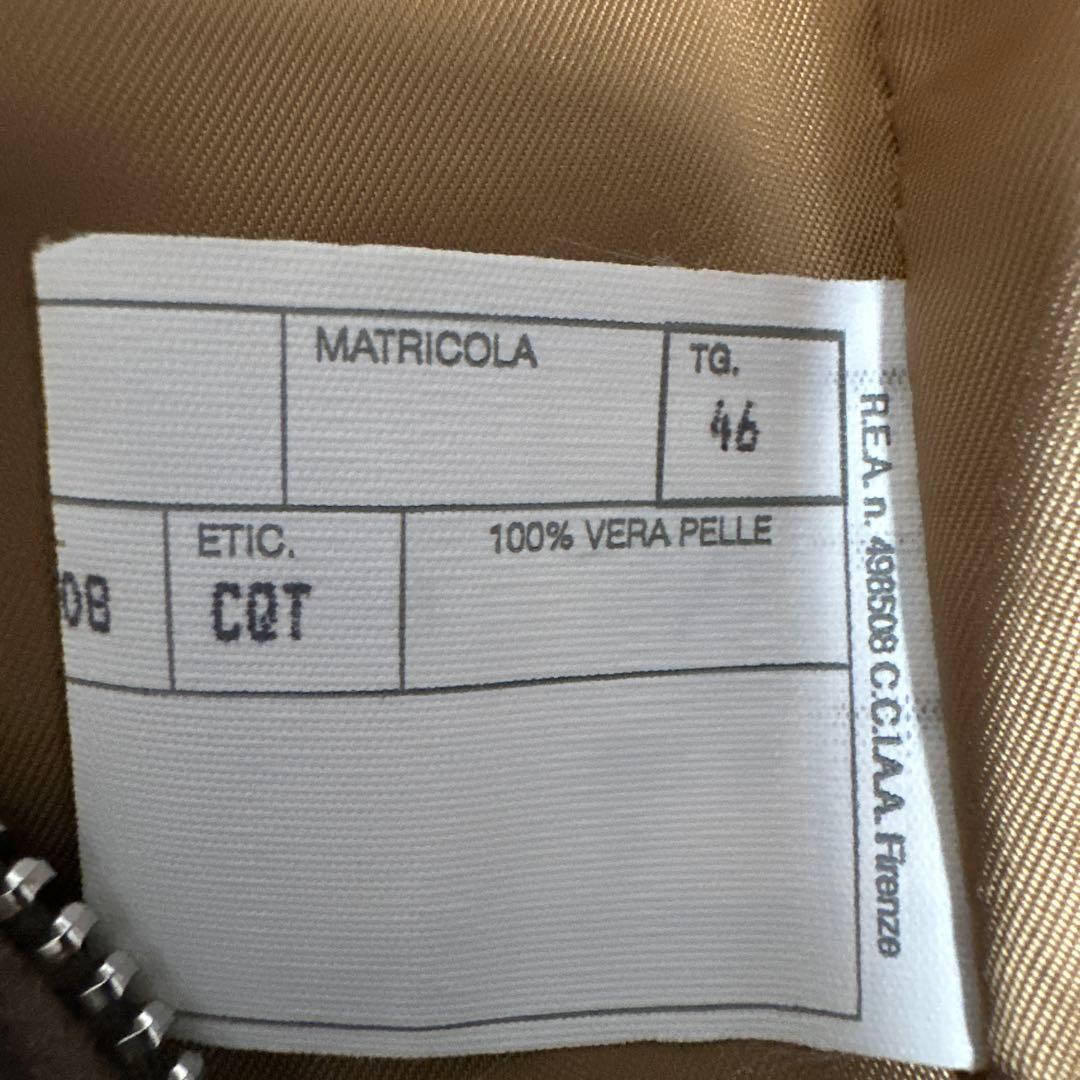 CINQUANTA チンクアンタ　ゴートスエード シングルライダース　46