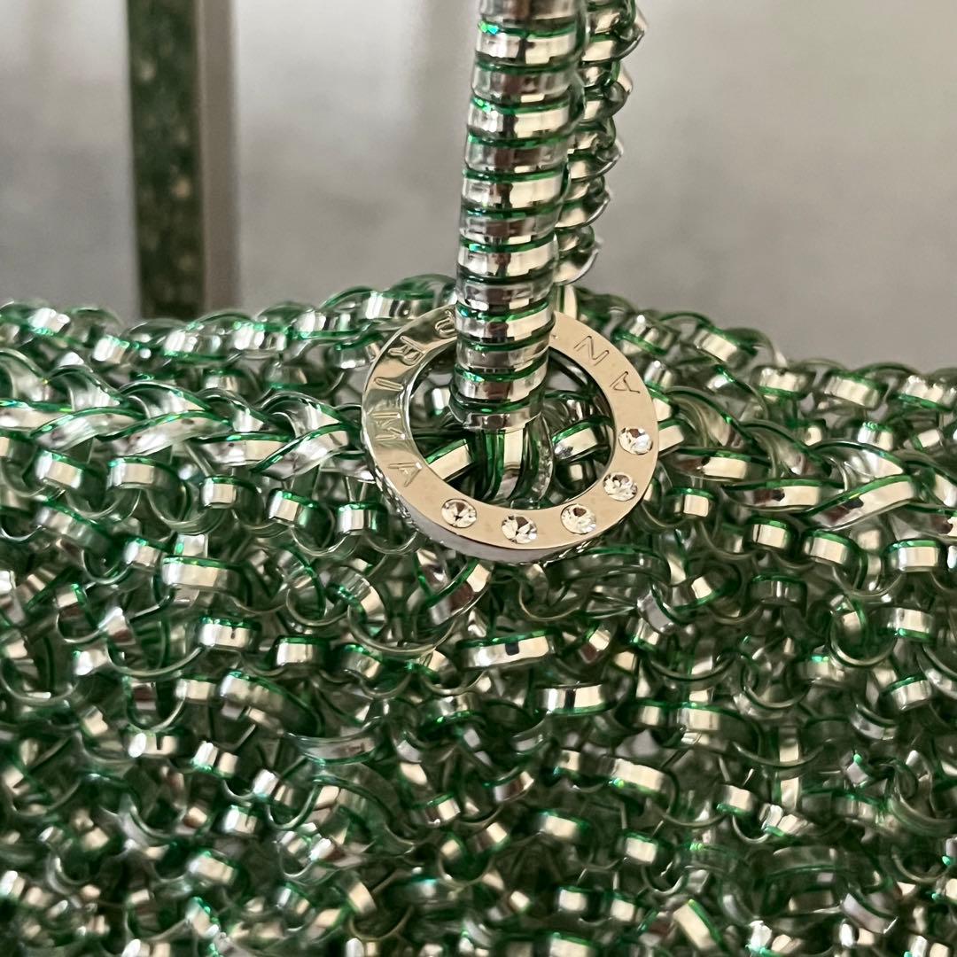 【未使用級✨】アンテプリマ　ワイヤー　インナーバッグ・保存袋×2付き　グリーン