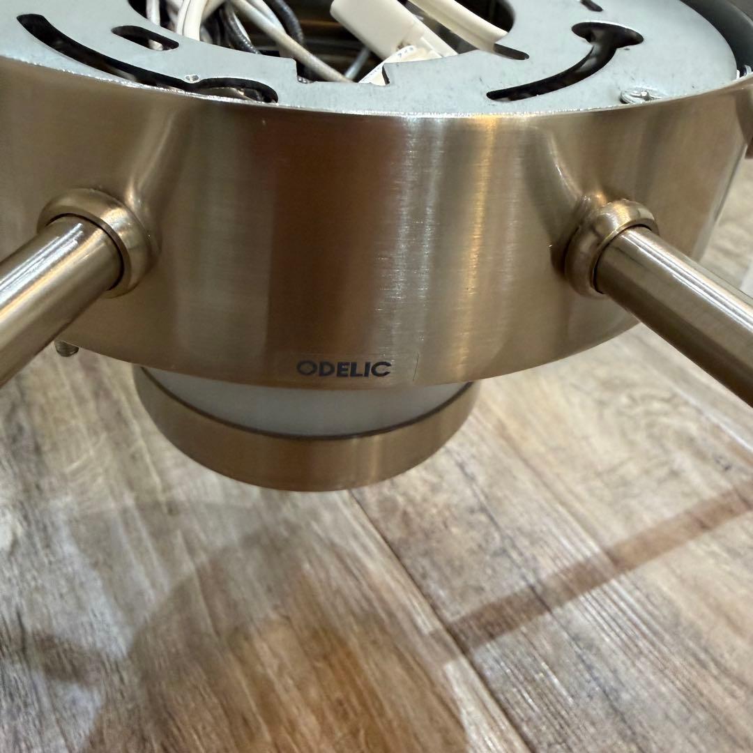 動作確認済 オーデリック 調光シャンデリア ガラス製 8灯 OC257008PC