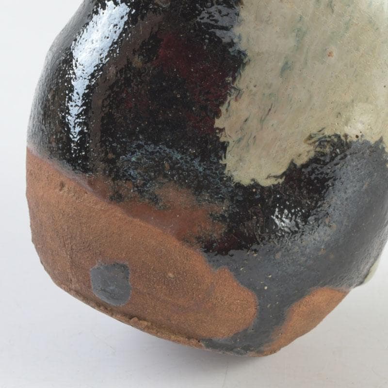 茶道具　元和年代作　古唐津　朝鮮唐津茶入　大徳寺　方谷浩明極め箱　V　9339