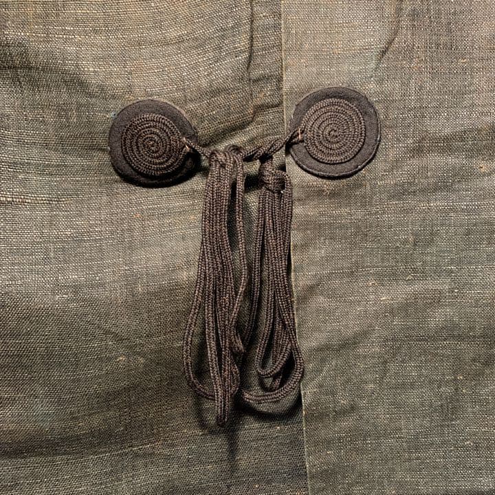 大正時代の麻古布！【 羽織ジャケット リメイク】襤褸 ボロ