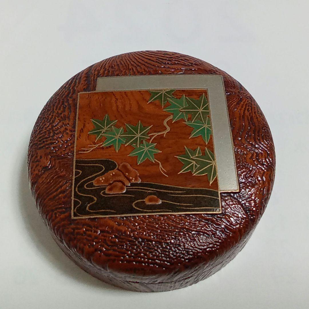 香合　サバ杢(もく)色紙　中村宗悦