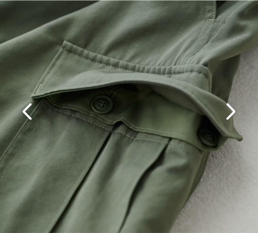 ホワイト カーゴパンツ リラックスフィット