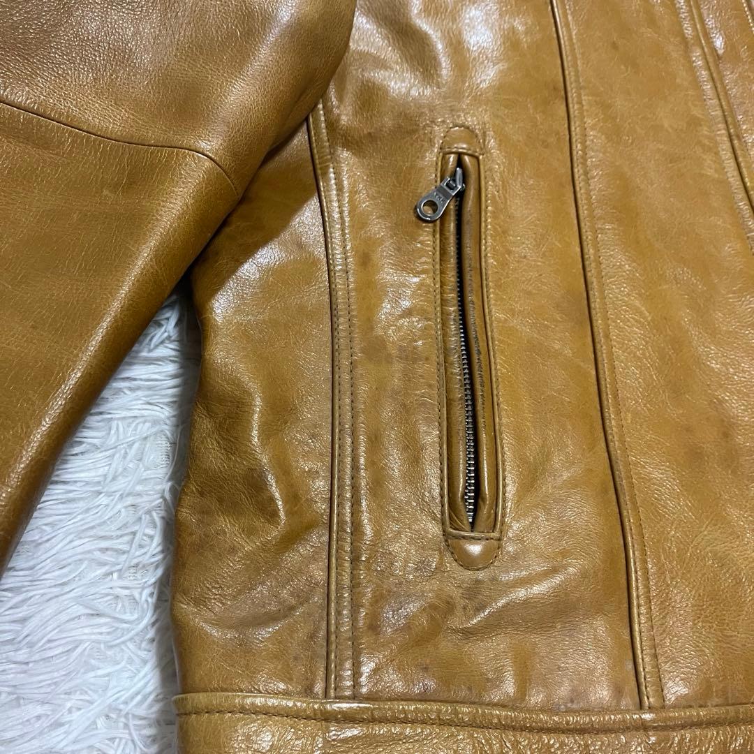 UNIQLO ユニクロ オールドユニクロ レザージャケット ブラウン 牛革 XL