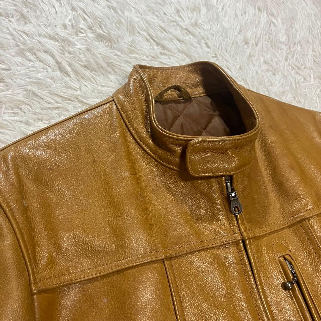 UNIQLO ユニクロ オールドユニクロ レザージャケット ブラウン 牛革 XL