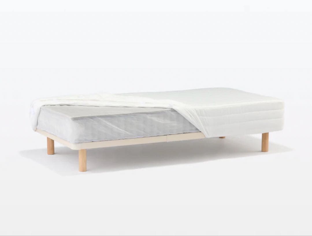 無印良品　脚付マットレス　ポケットコイル　（洗えるカバー　組み立て仕様）