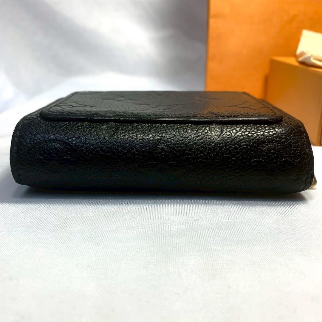 【新型】ルイヴィトン アンプラント クレア ブラック 二つ折り財布　RFID搭載