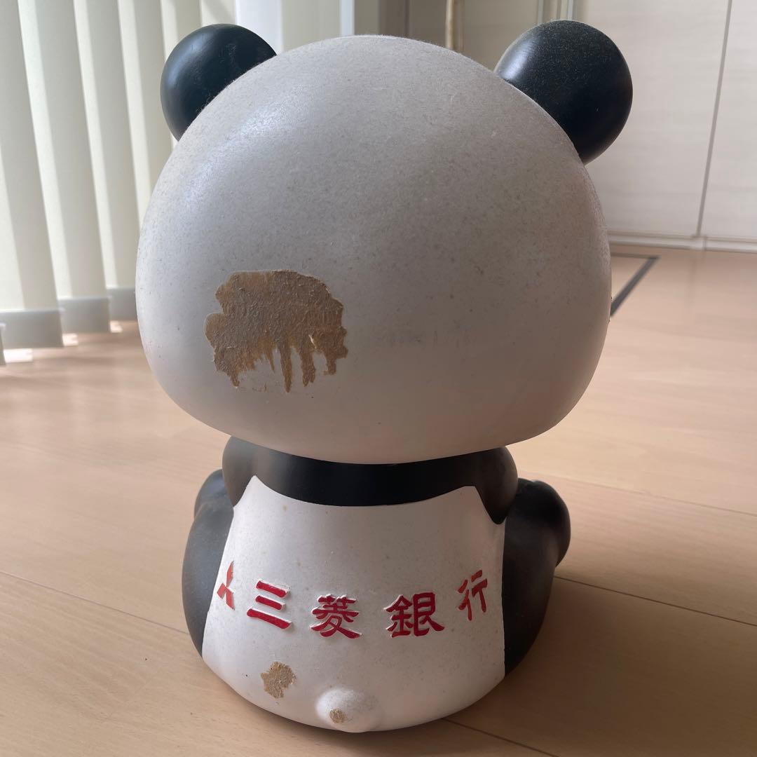 非売品販促レア/企業キャラ/三菱銀行/パンダ/店頭カウンターフィギュア